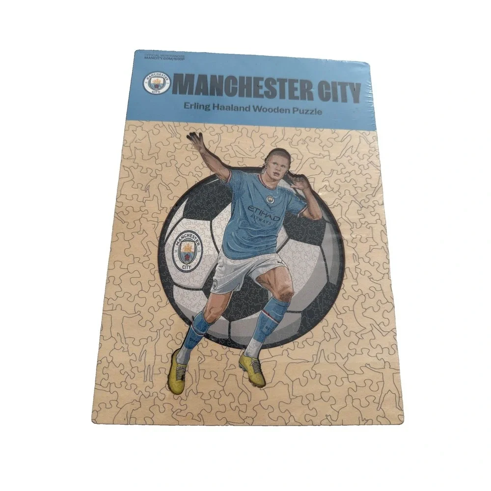 Erling Braut Haaland Manchester City Football Club New Sealed Wooden 500 Pc